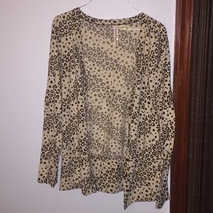 Cheetah print cardigan